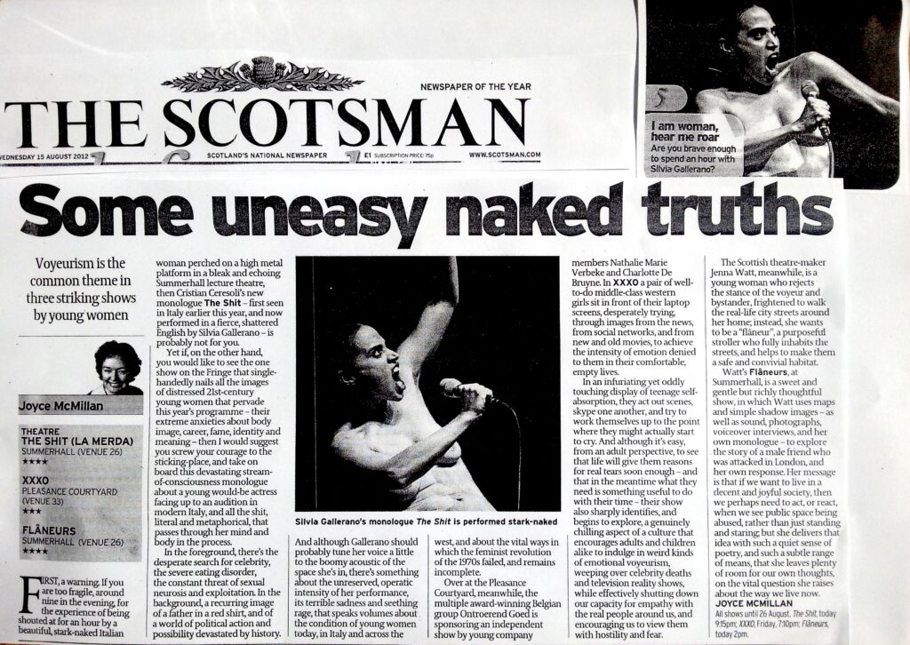 The Scotsman / La Merda: One of the Most Wonderfully Full-on Performance Ever Seen
